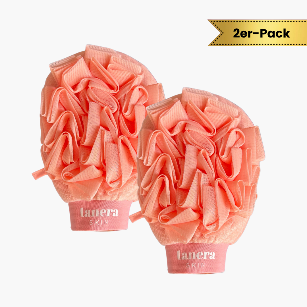 2-in-1 Loofah Peeling Handschuh
