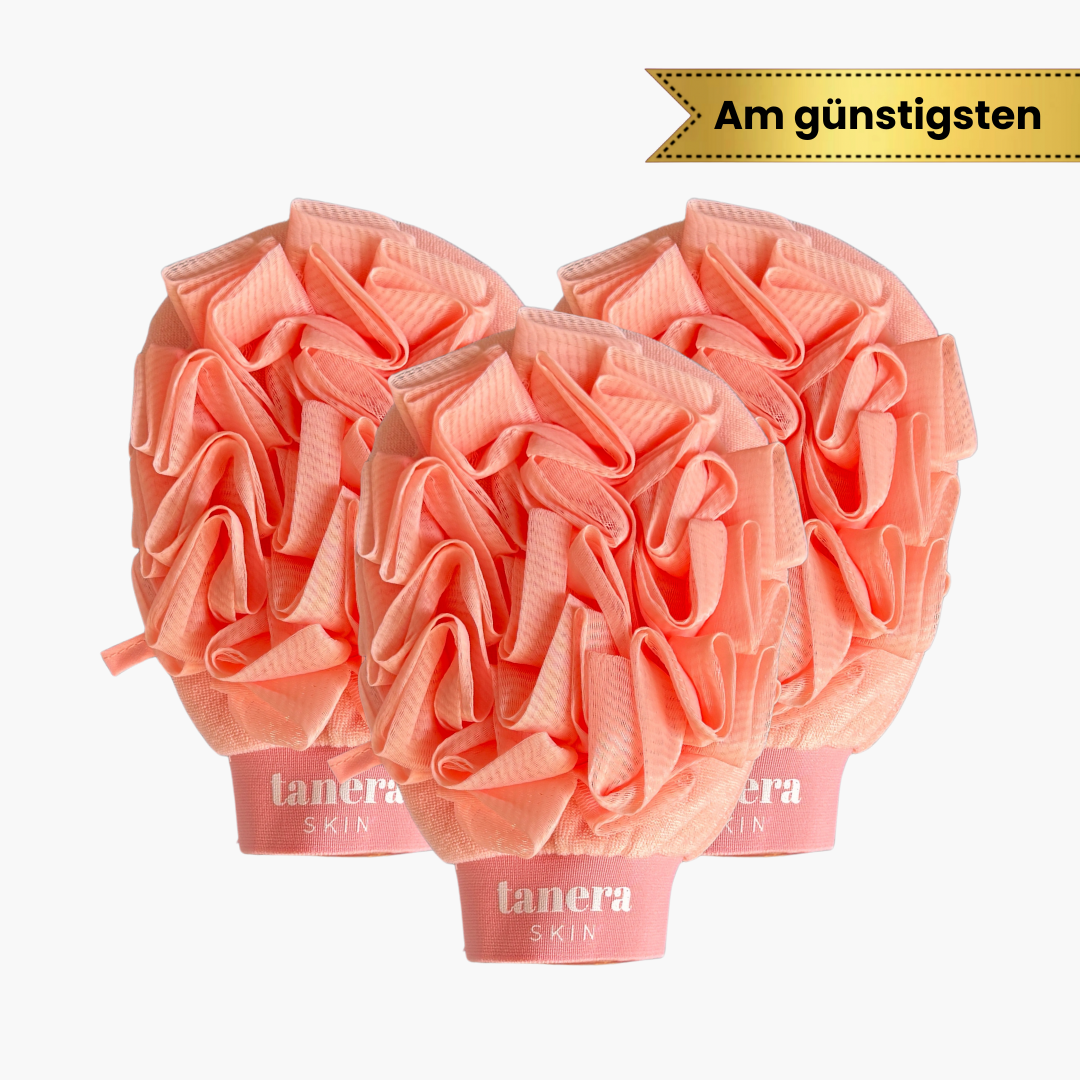 2-in-1 Loofah Peeling Handschuh