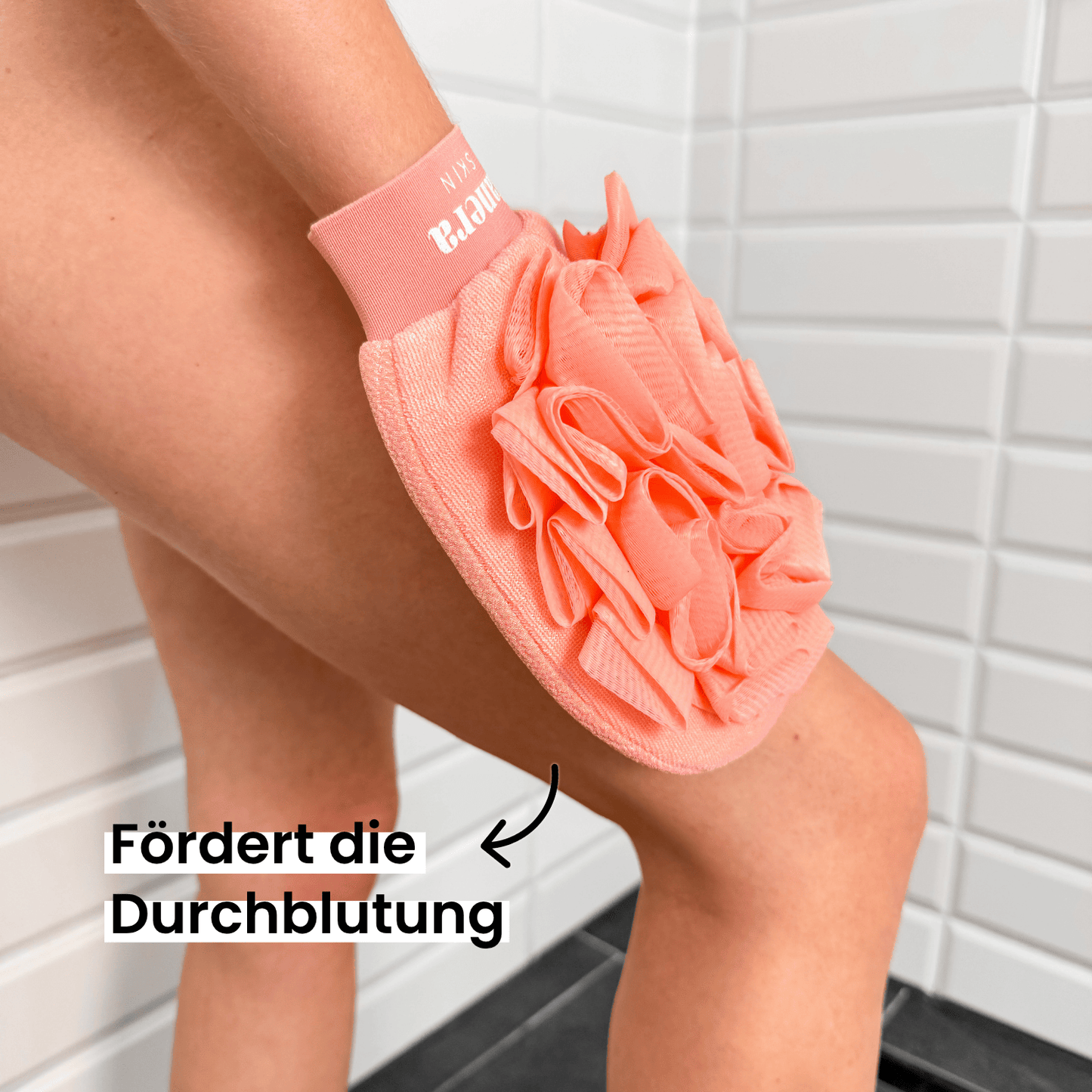2-in-1 Loofah Peeling Handschuh