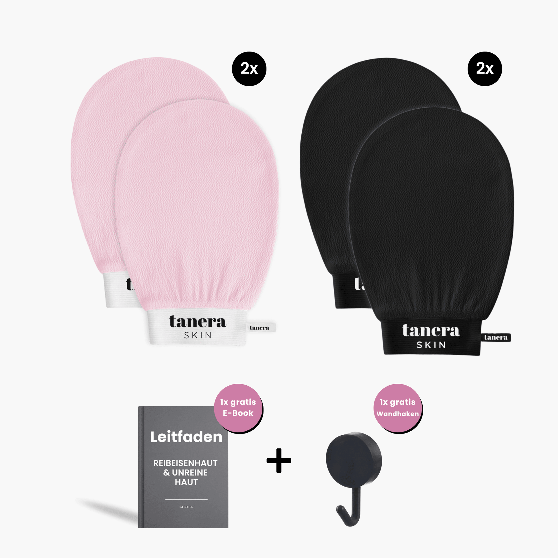 [4er Pack][Pink/Schwarz]