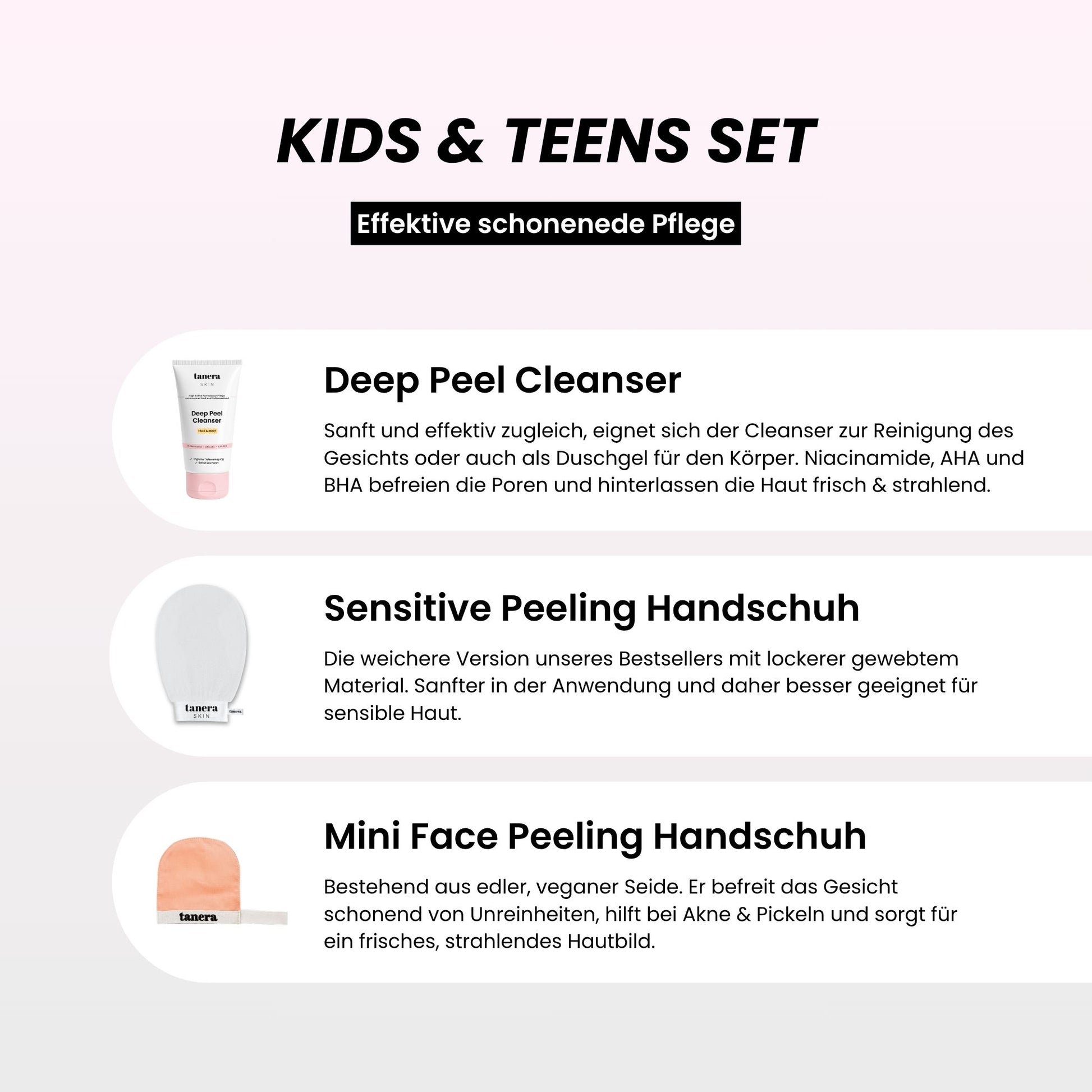 Kids & Teens Reibeisenhaut Set – Tanera Skin