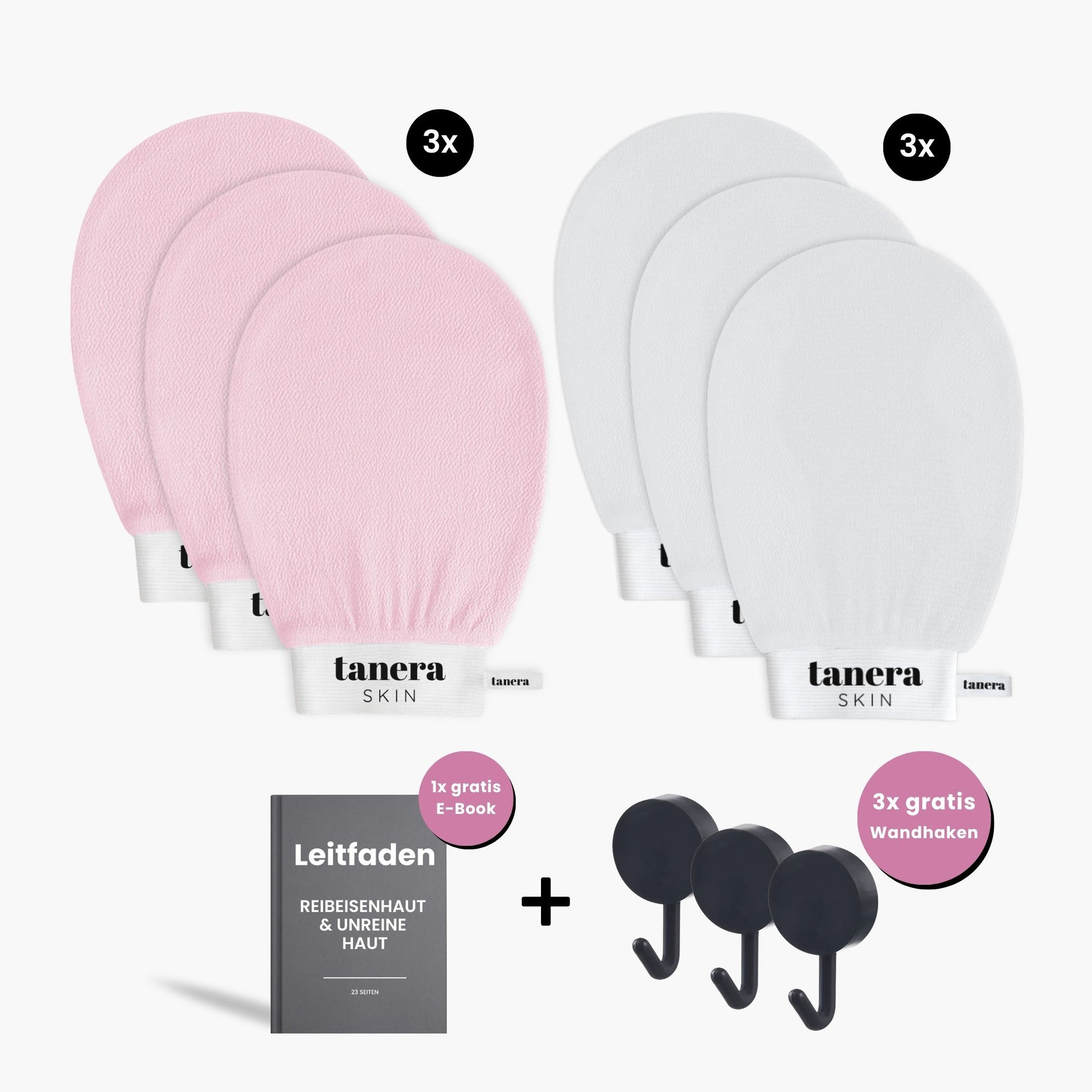 [6er Pack][Pink/Weiß]